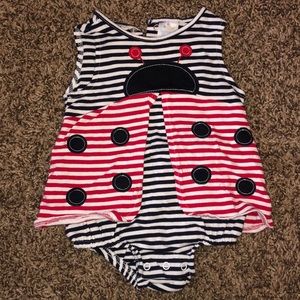 Lady bug romper